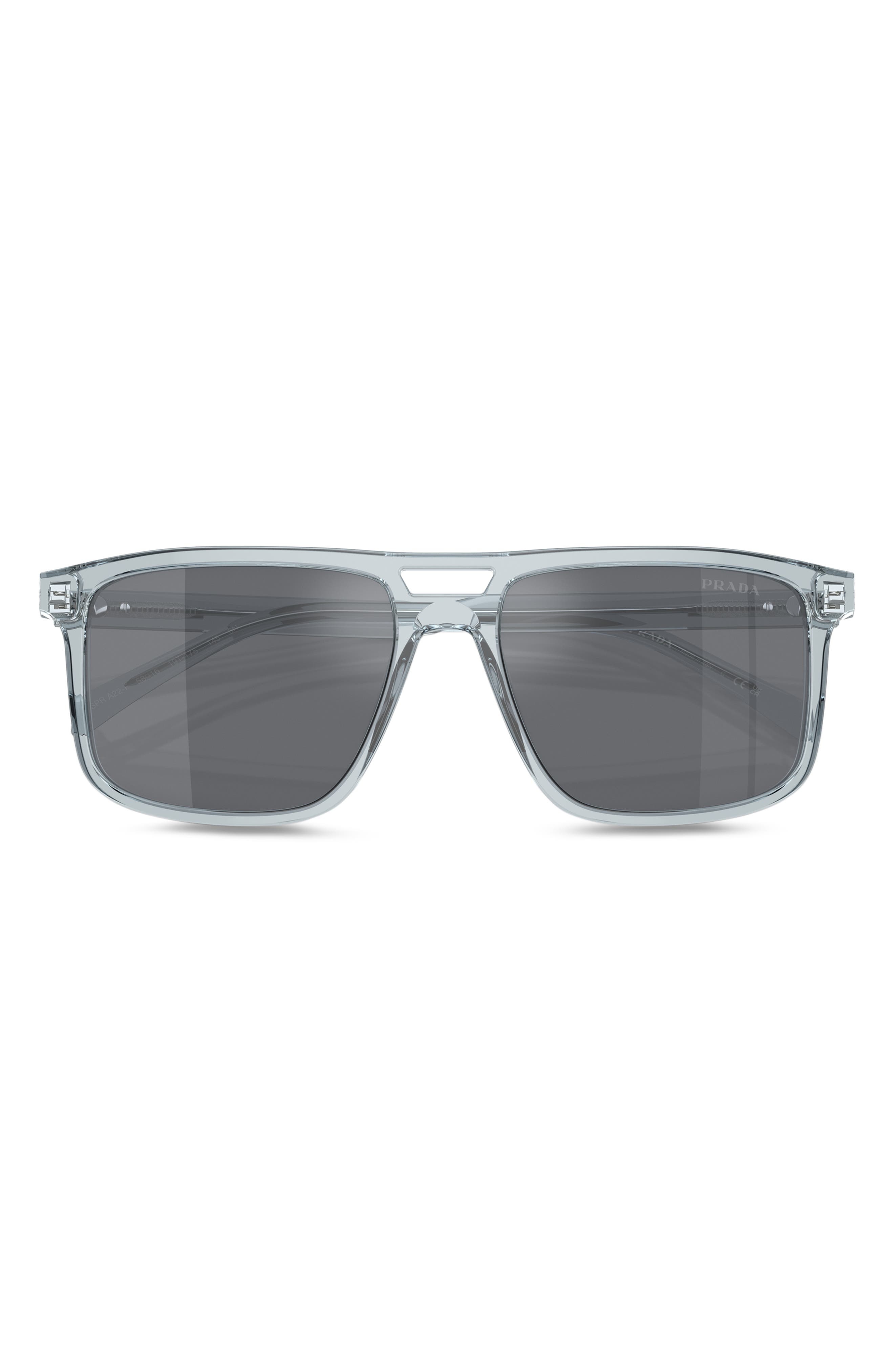 58mm Rectangular Sunglasses - 1