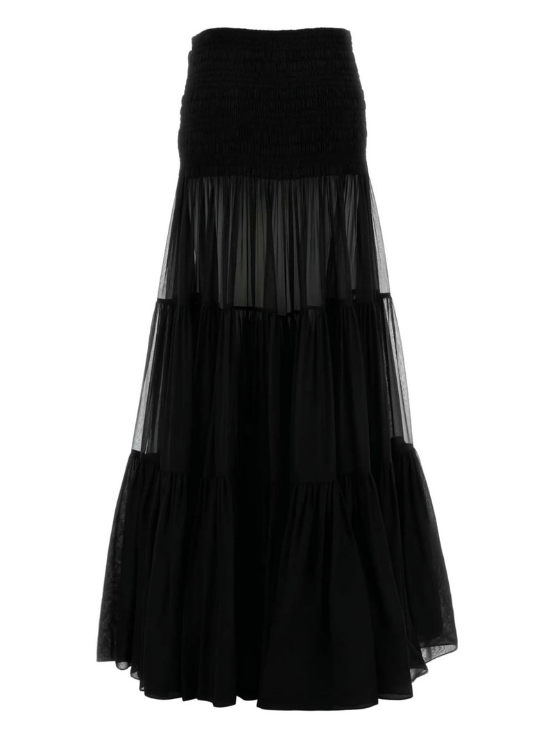 SAINT LAURENT crepe skirt outlook