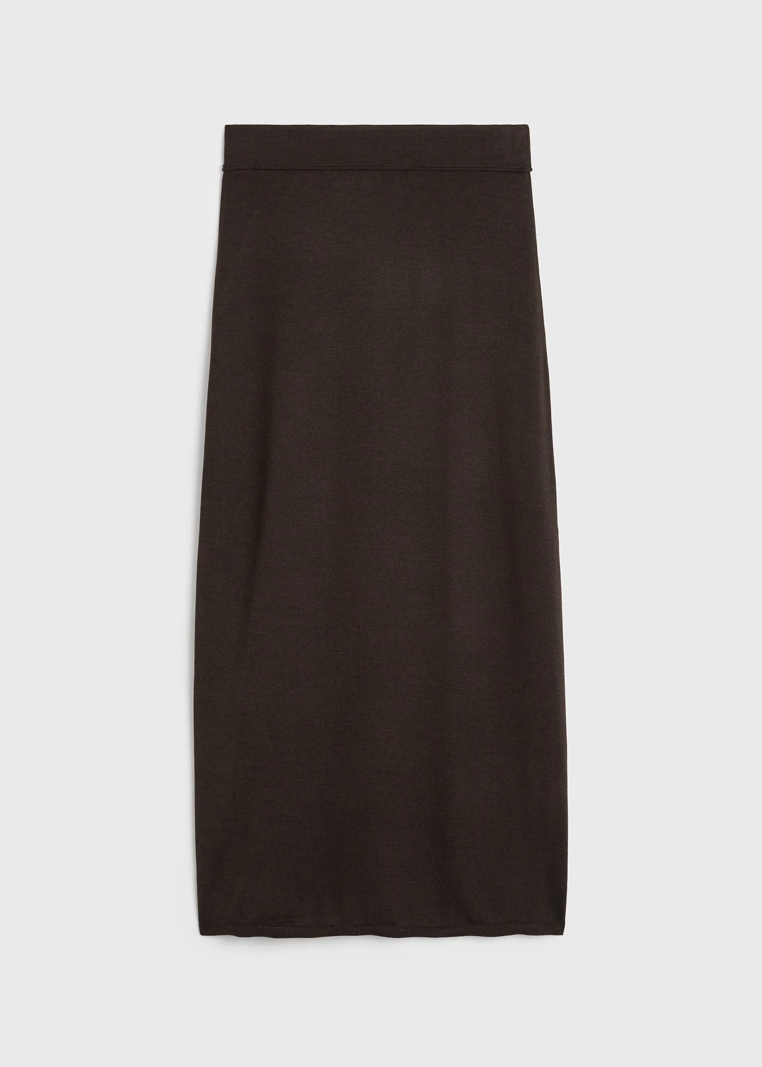 Long knit skirt fondante - 1