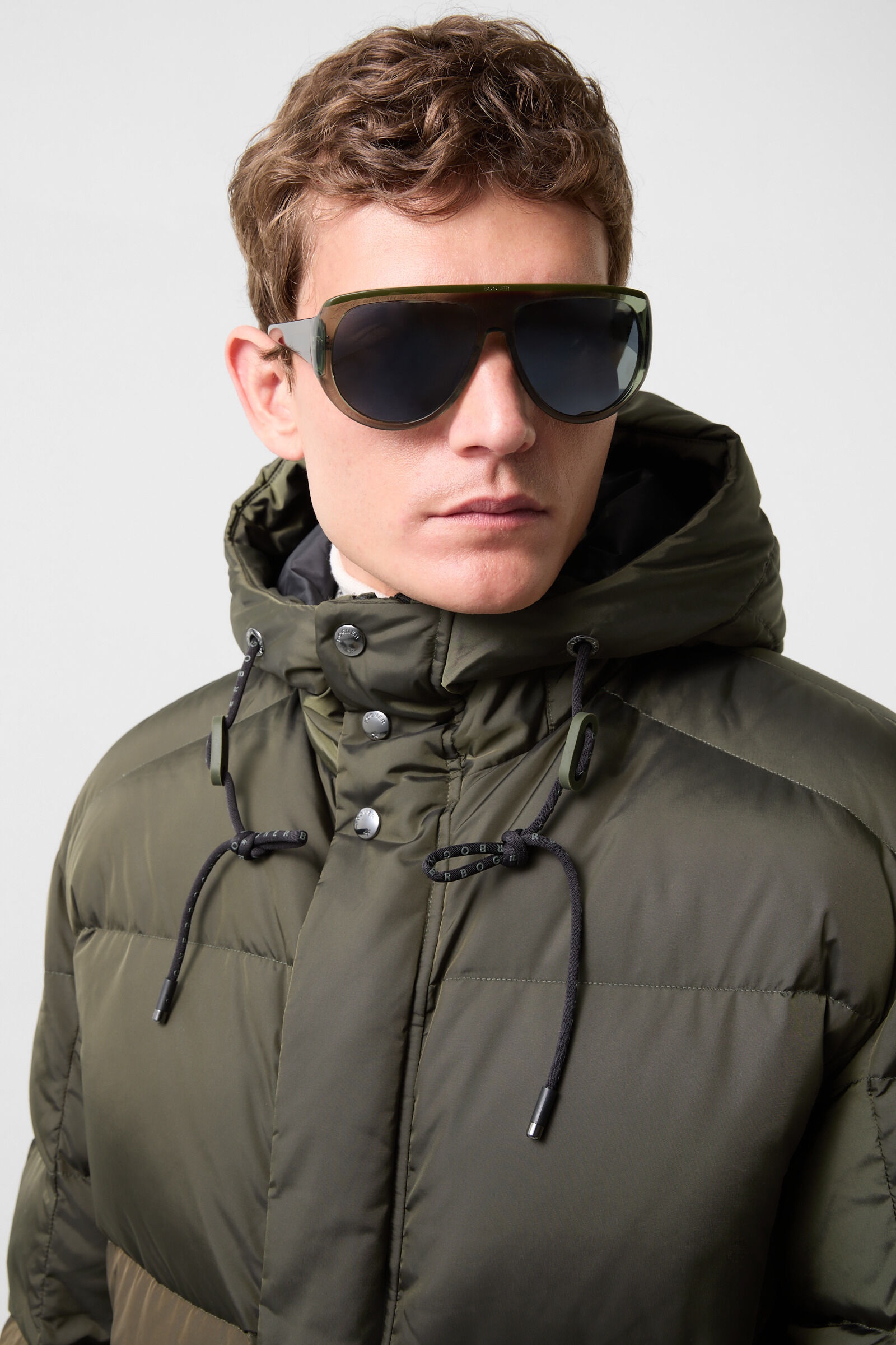 Jones Down jacket in Olive green - 6