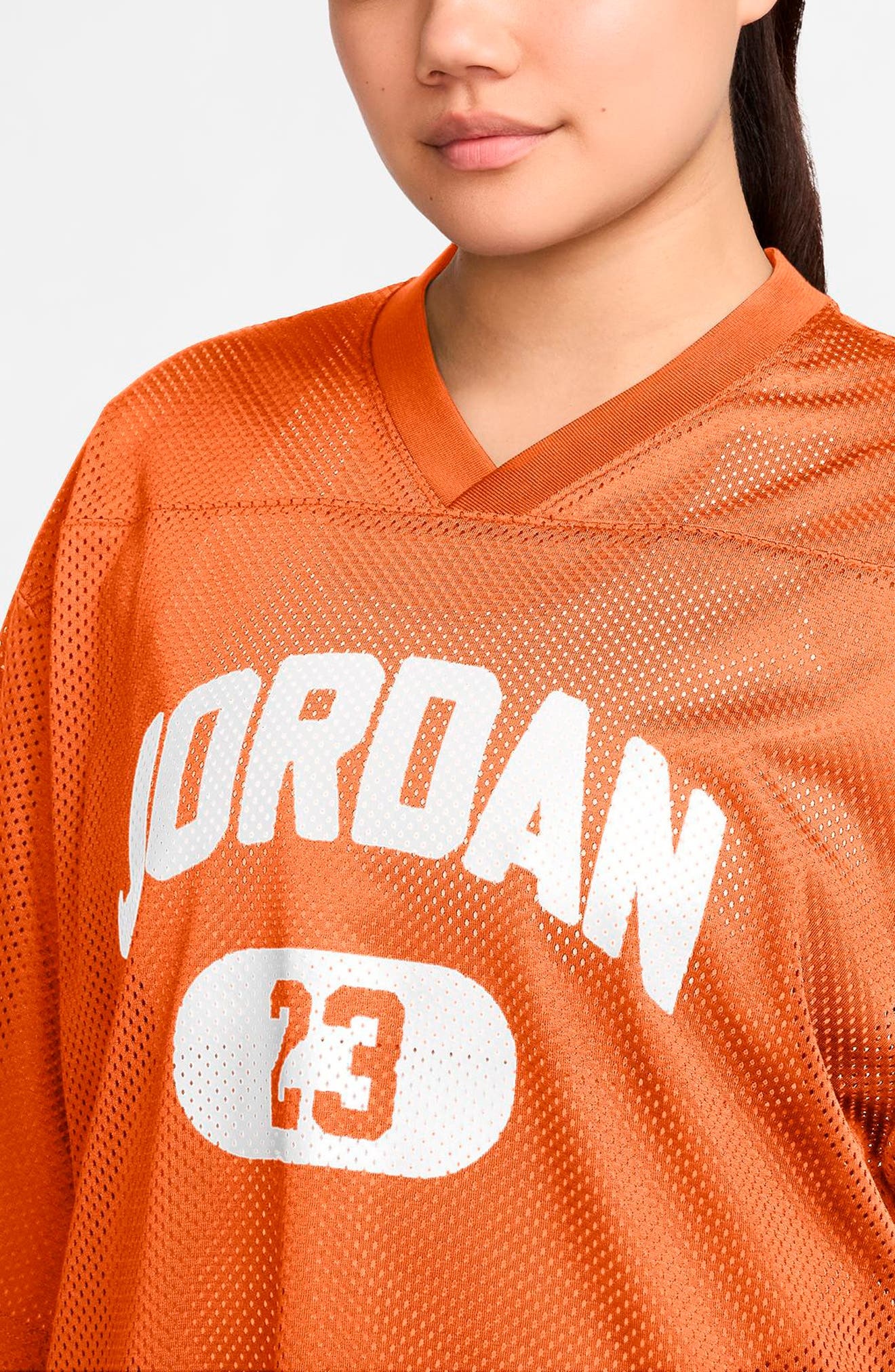 Jordan Brooklyn Oversize Jersey in Starfish/White at Nordstrom - 3