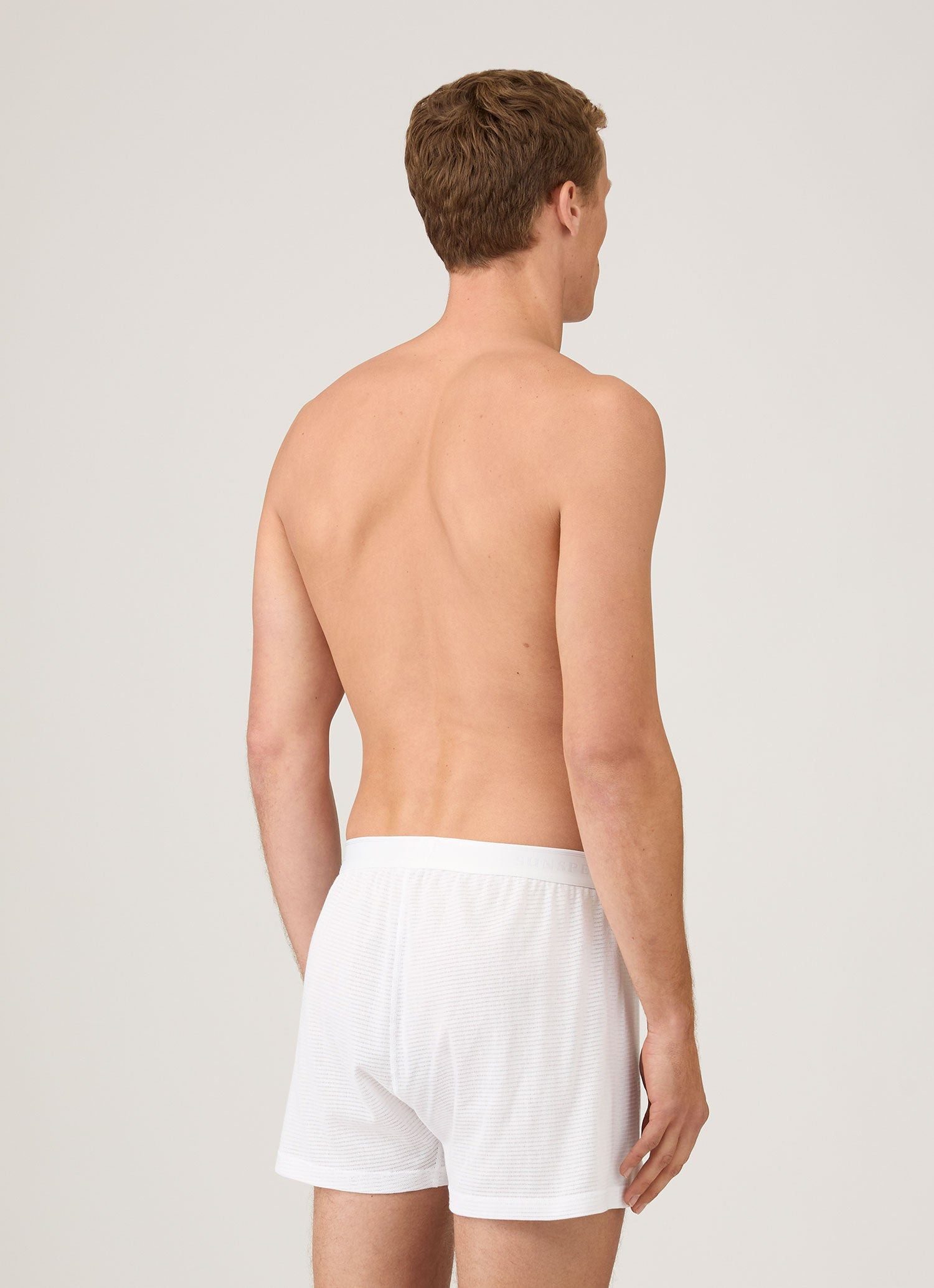 Cellular Cotton One‑Button Shorts - 3