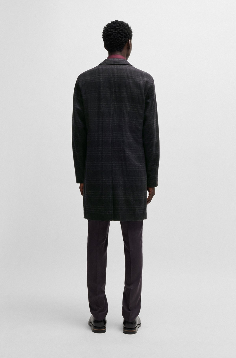 SLIM-FIT COAT IN CHECKED WOOL AND CASHMERE 5