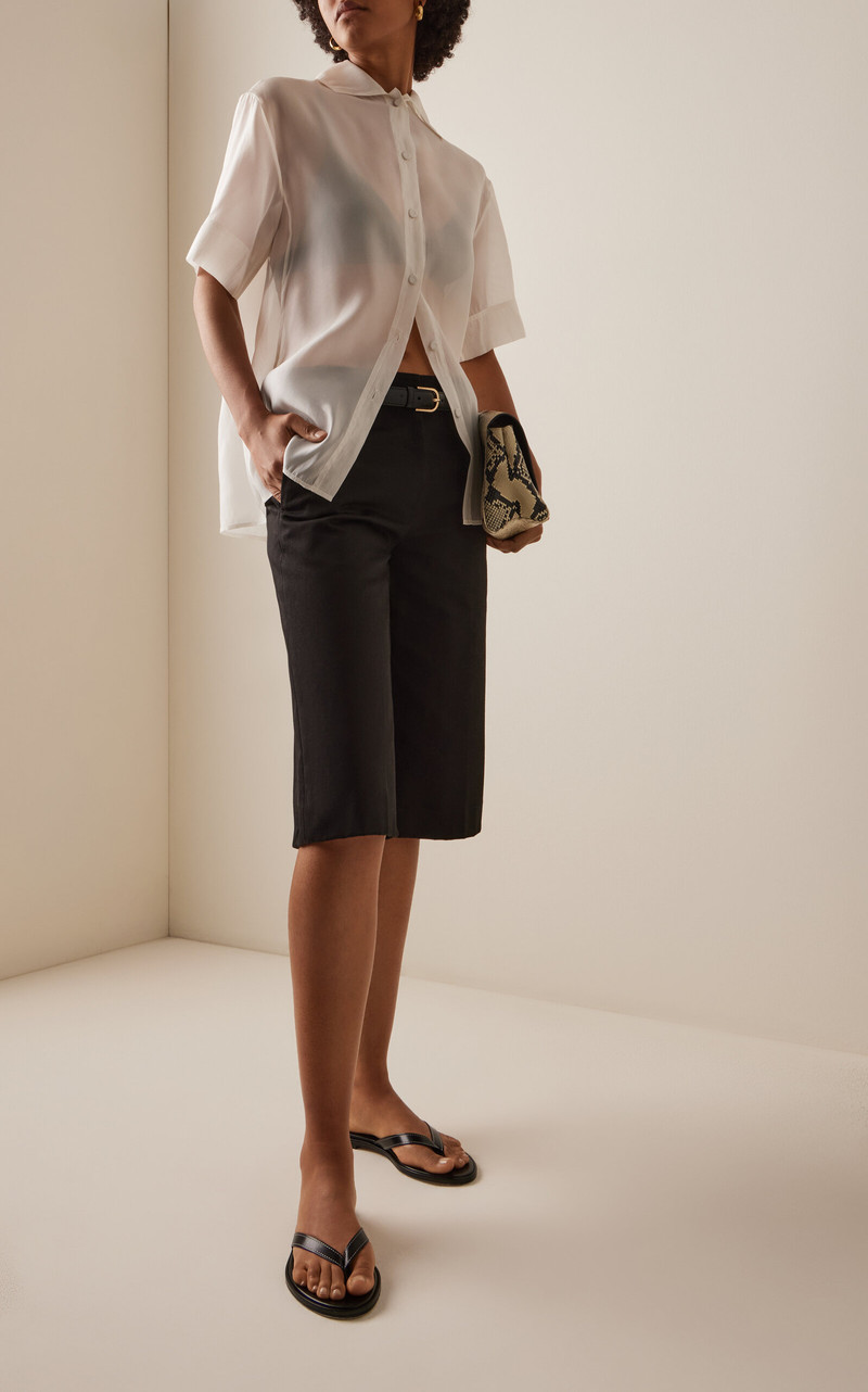 Aeyde Melody Leather Sandals black outlook