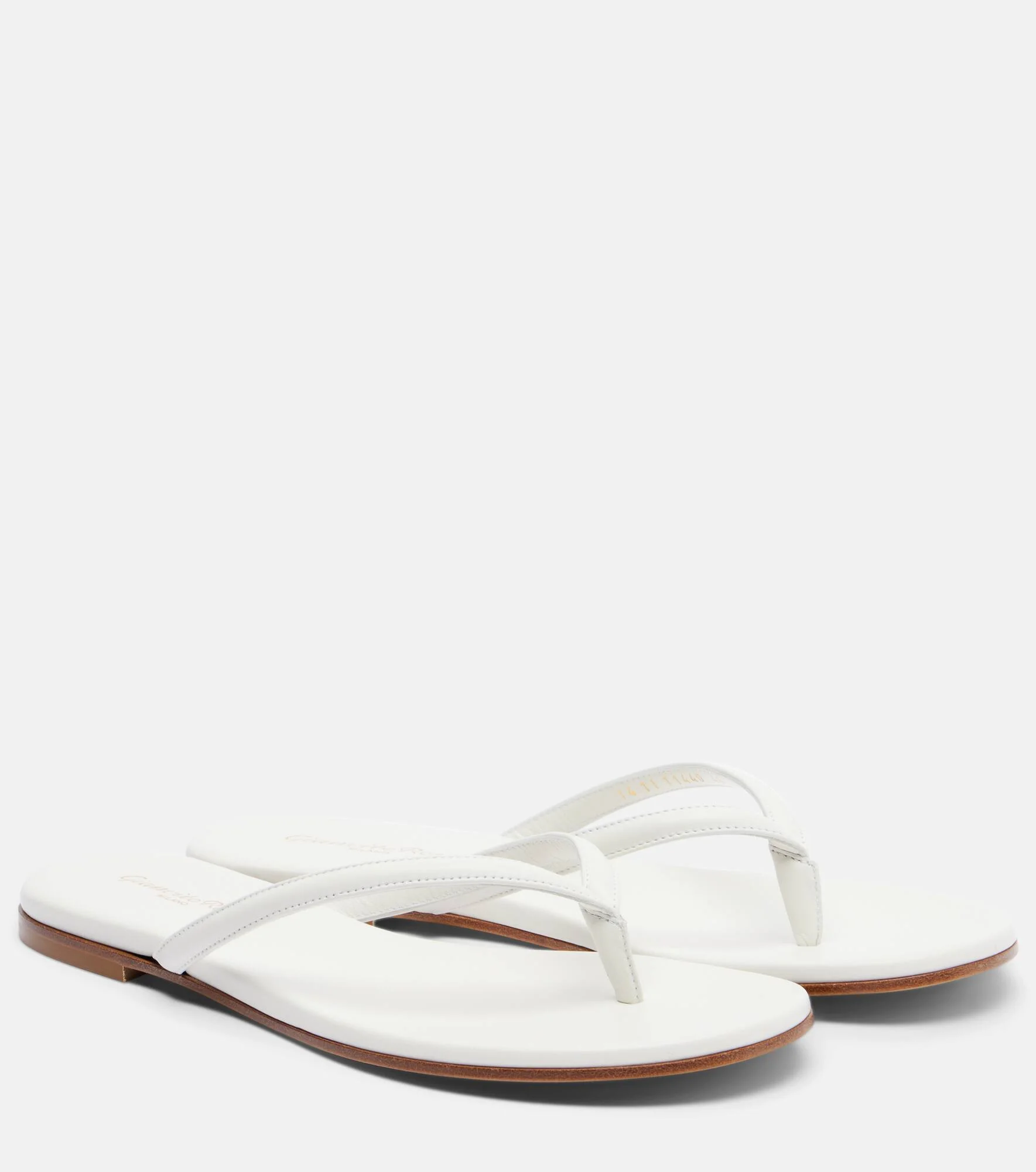 Leather thong sandals - 1