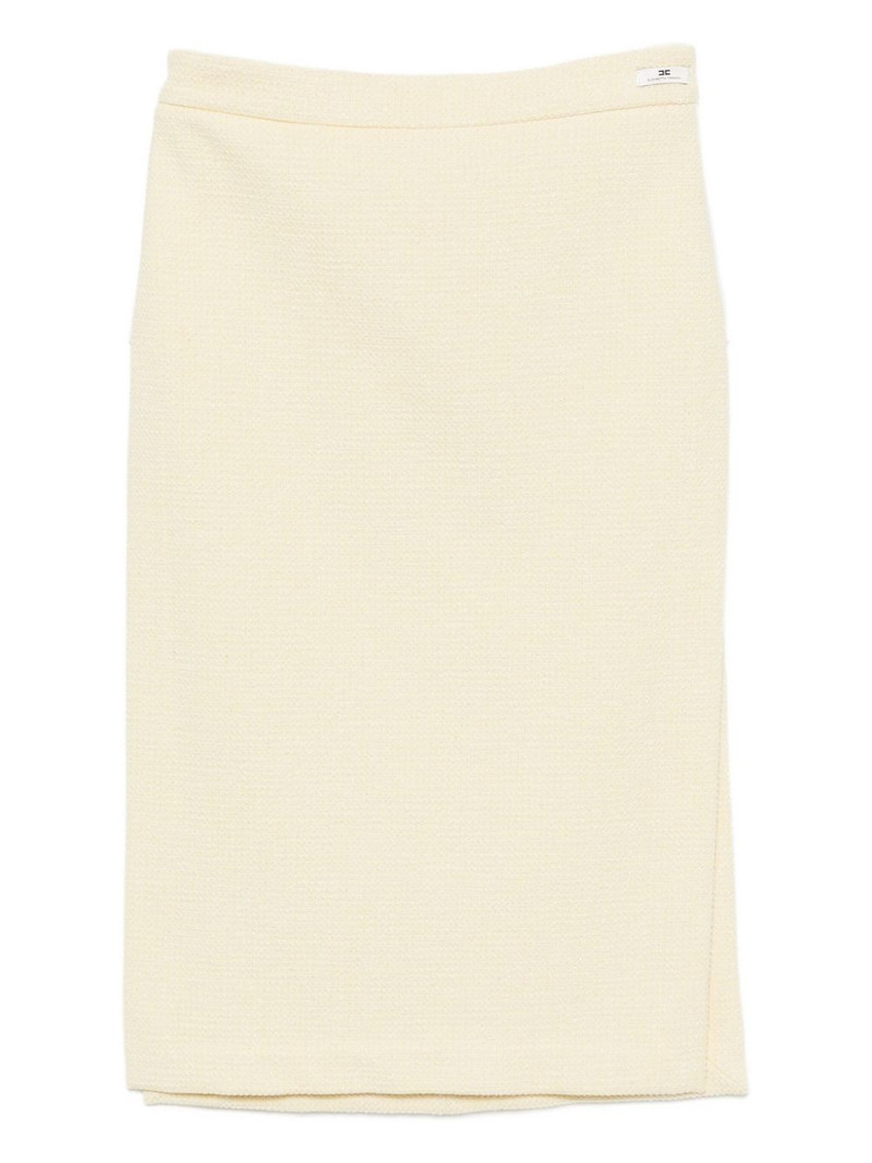 diamond-embellished tweed skirt 1