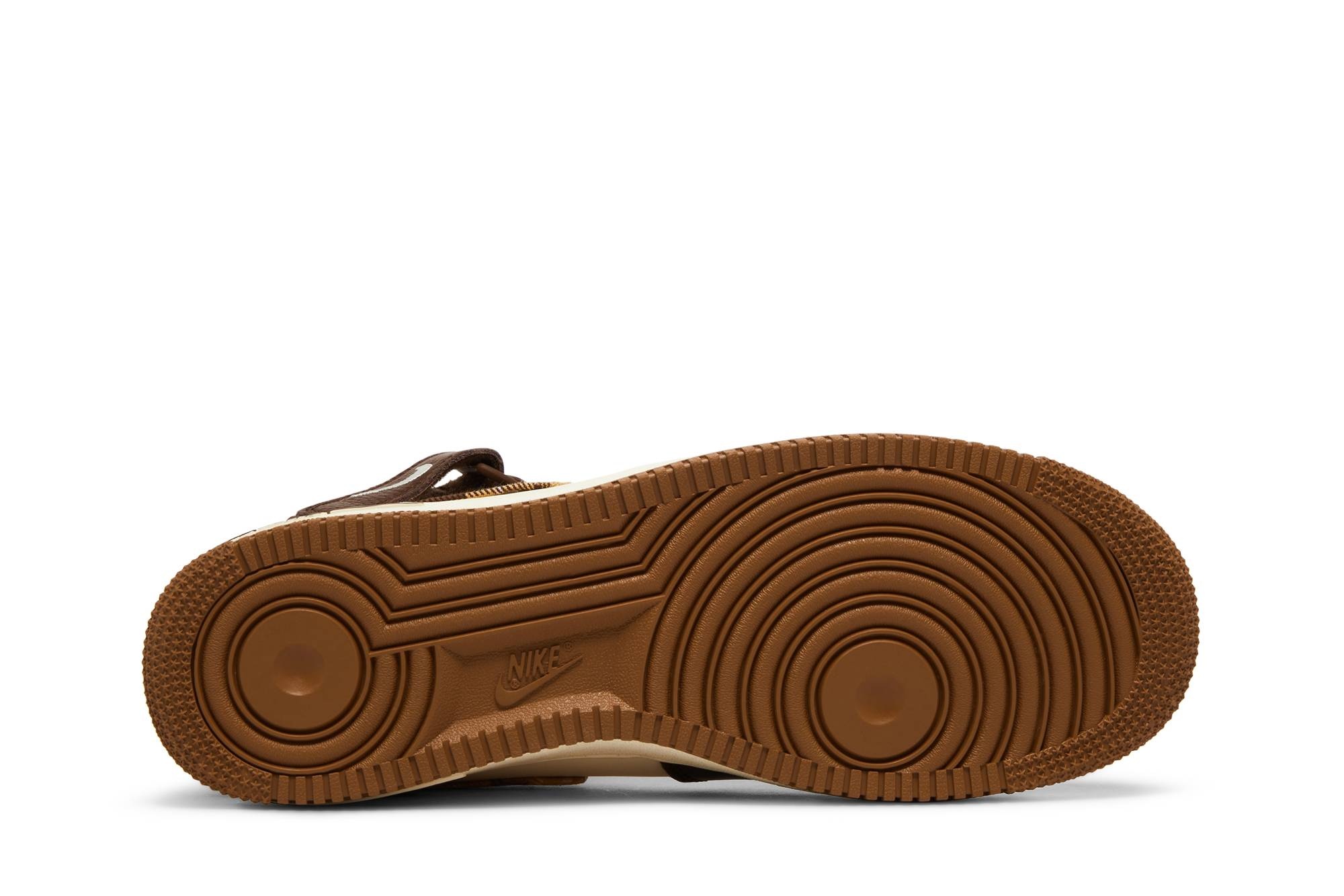 Air Force 1 Mid 'Brown Plaid' - 4
