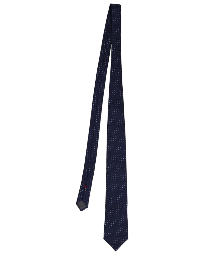 Silk micropois tie - 1