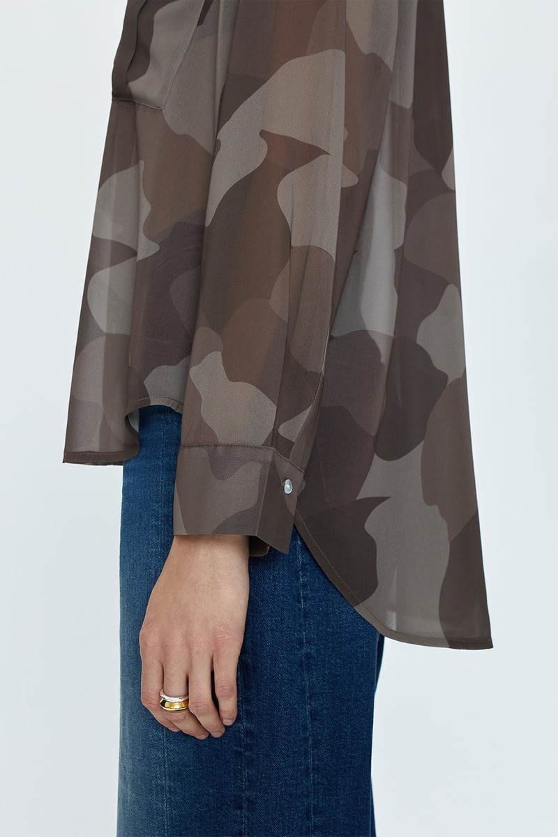 REESE SHEER SHIRT - CAMO 3