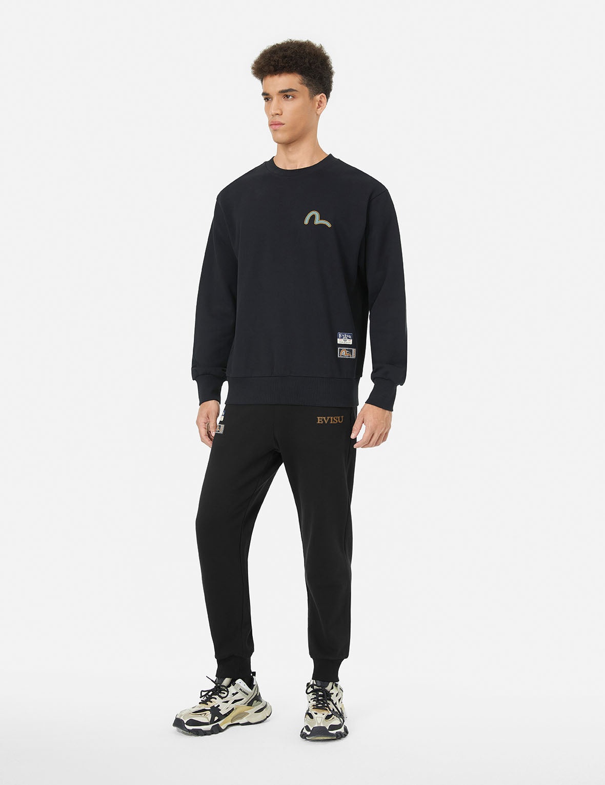 Ethnic Style Daicock Print Regular Fit Sweatpants - 4