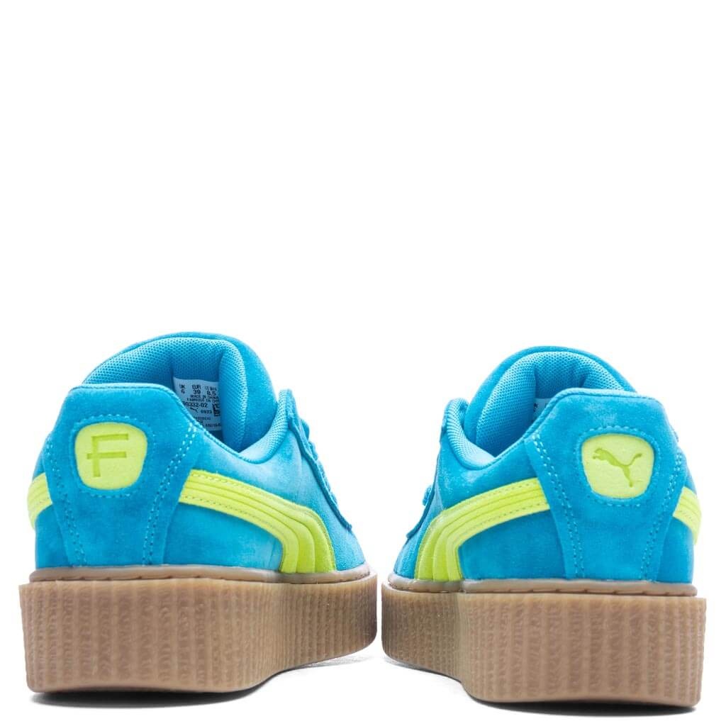 PUMA X FENTY WOMEN'S CREEPER PHATTY - SPEED BLUE/LIME POW/GUM - 4