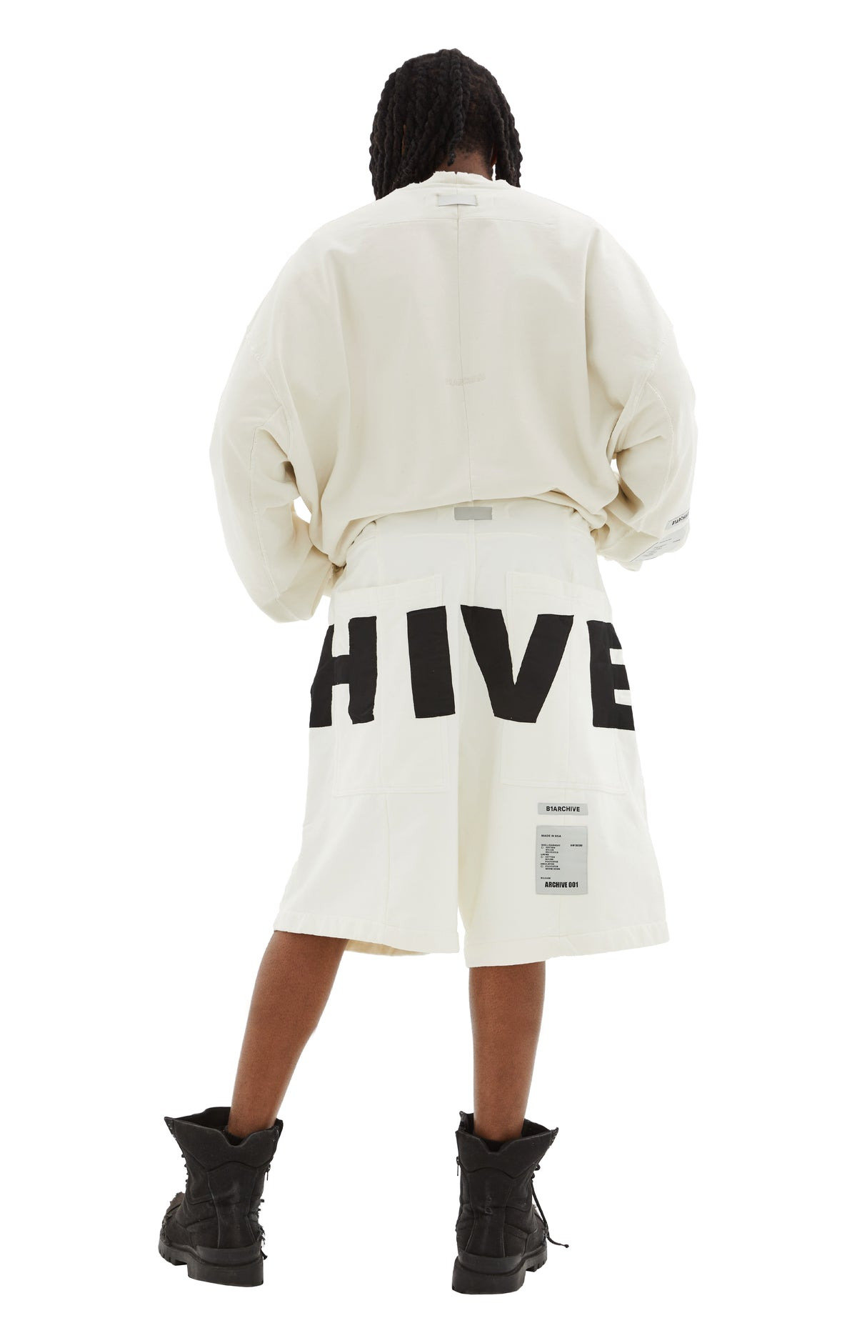 SKATE DRAWSTRING SHORT (ECRU) - 3
