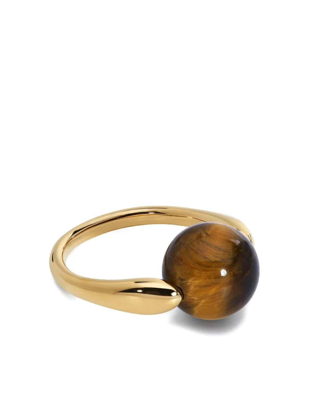 gold tiger-eye ring - 1