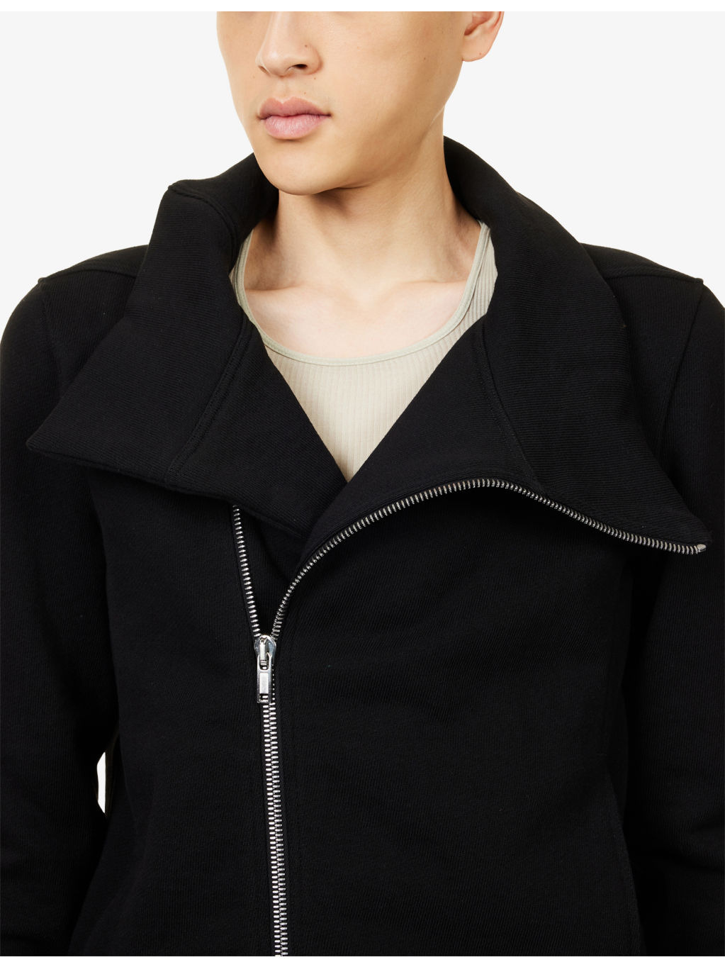 Bauhaus Long-Sleeve Cotton-Jersey Zipped Sweatshirt - 5