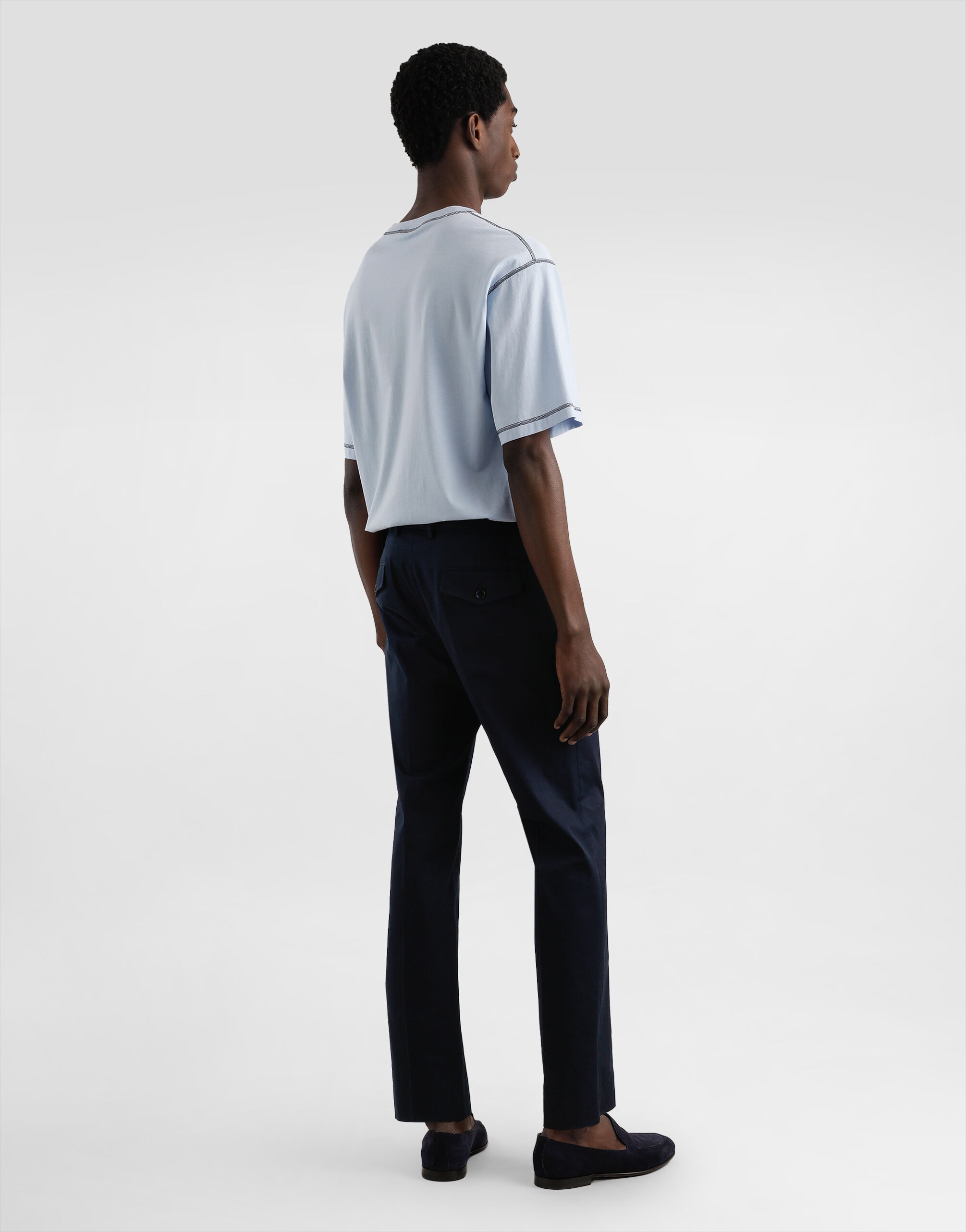Cotton gabardine cargo trousers - 3