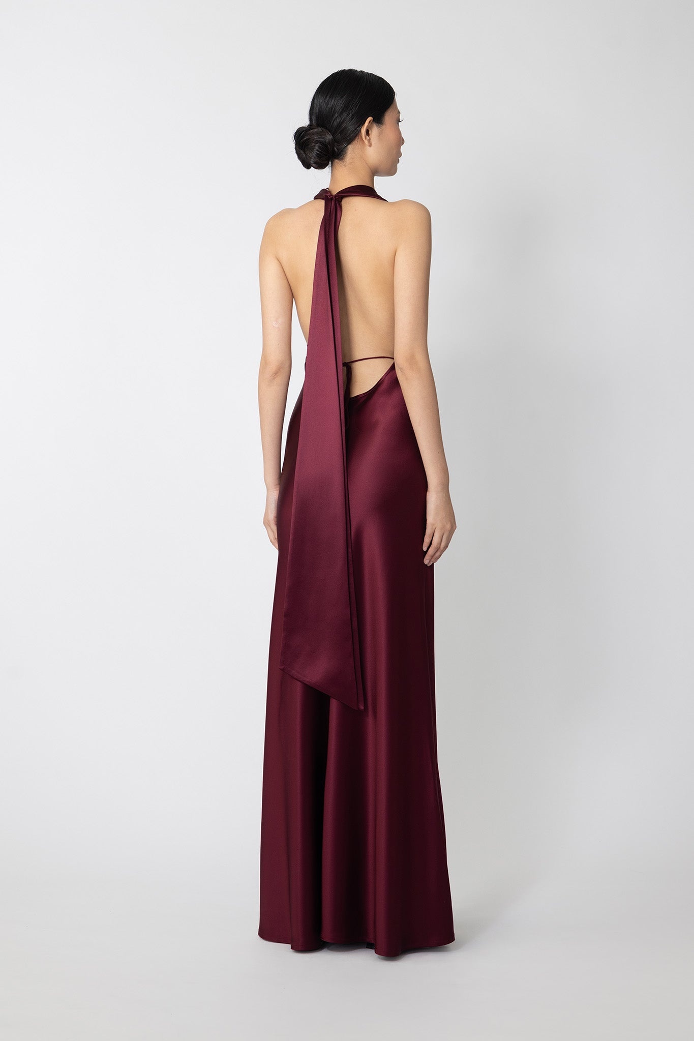 PEARL SATIN GOWN - 3