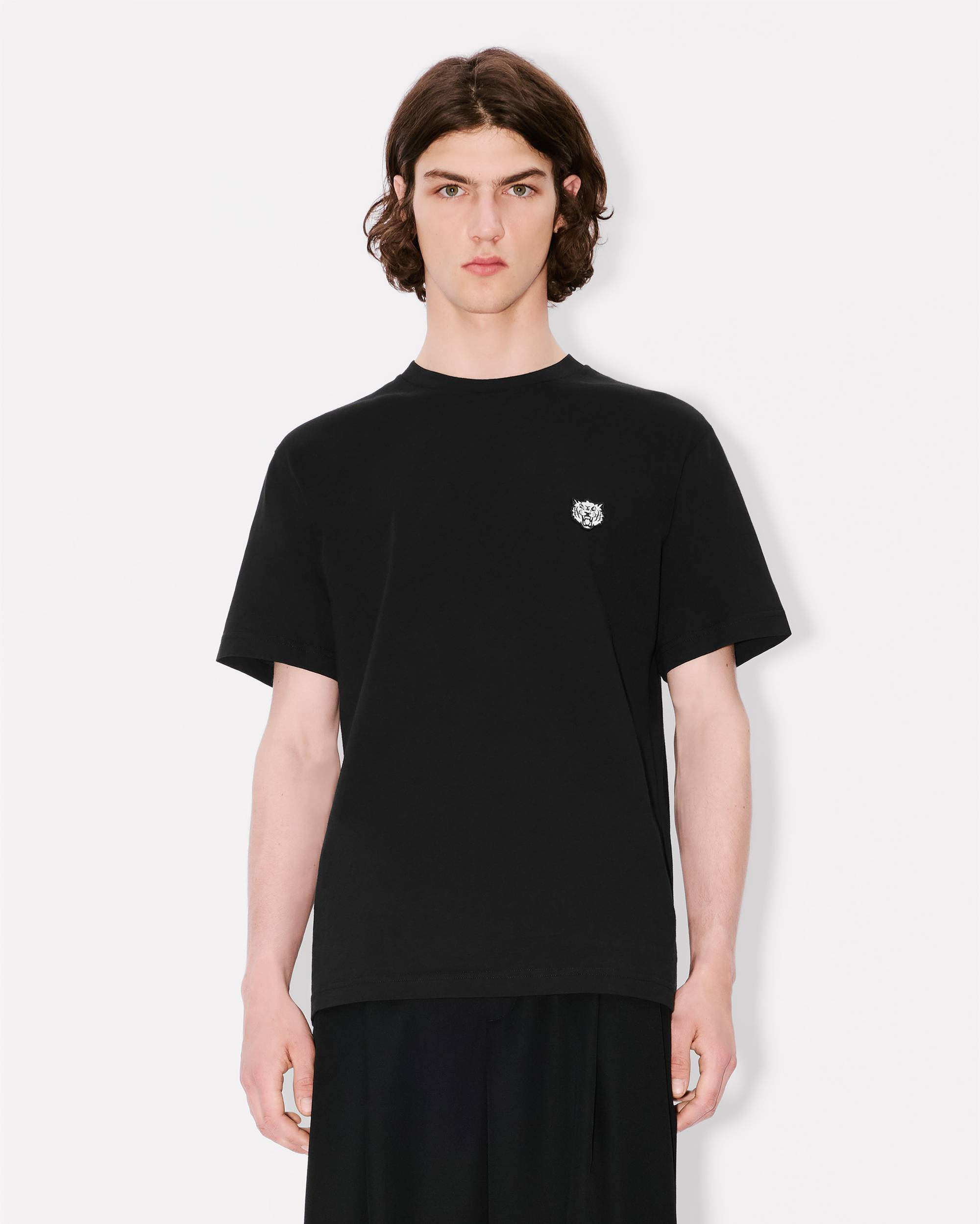 'KENZO Happy Tiger' embroidered T-shirt in cotton - 3