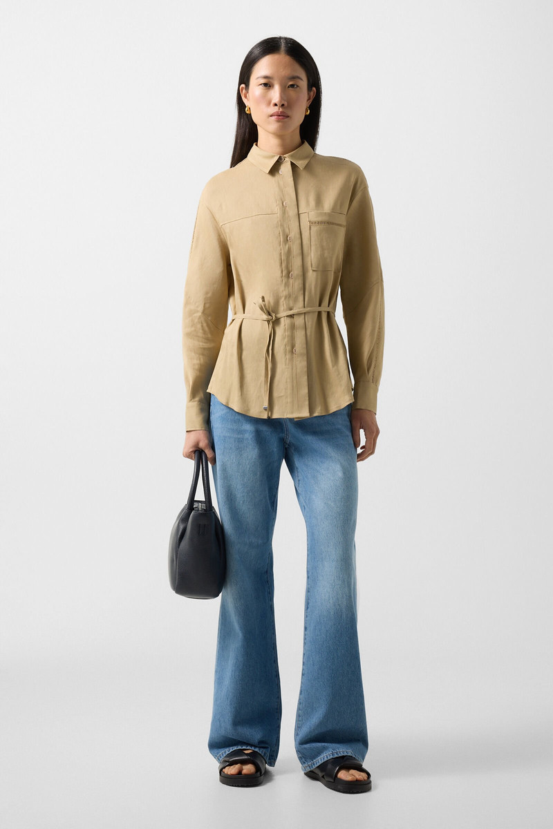 BOGNER Catrina shirt blouse in Camel outlook