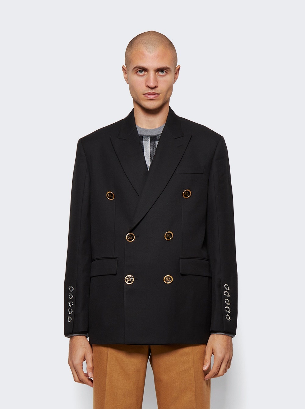 EKD Button Detail Tailored Jacket Black - 3