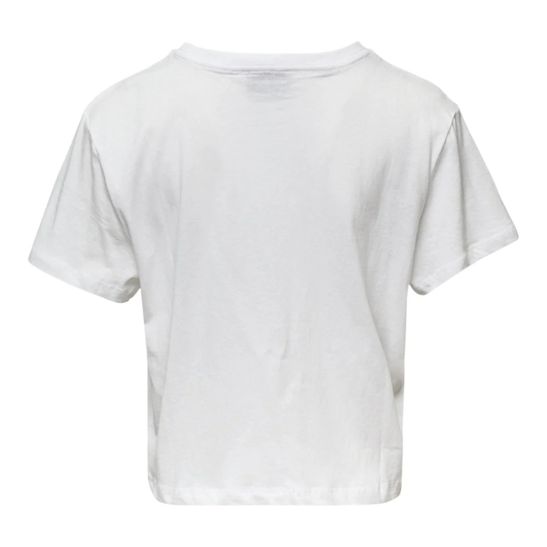 White Cropped T-Shirt - 2
