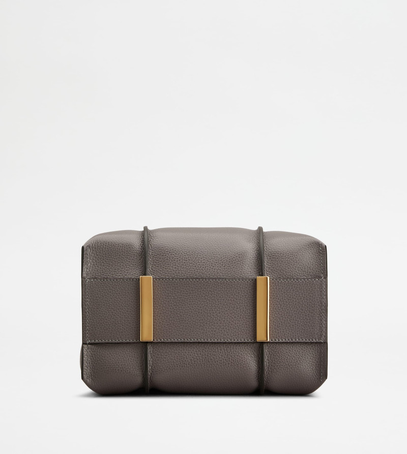 T TIMELESS SHOPPING BAG IN LEATHER MINI - GREY 3
