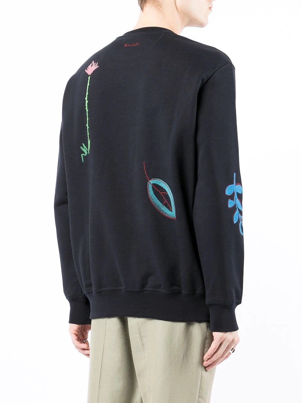 embroidered cotton sweatshirt - 4