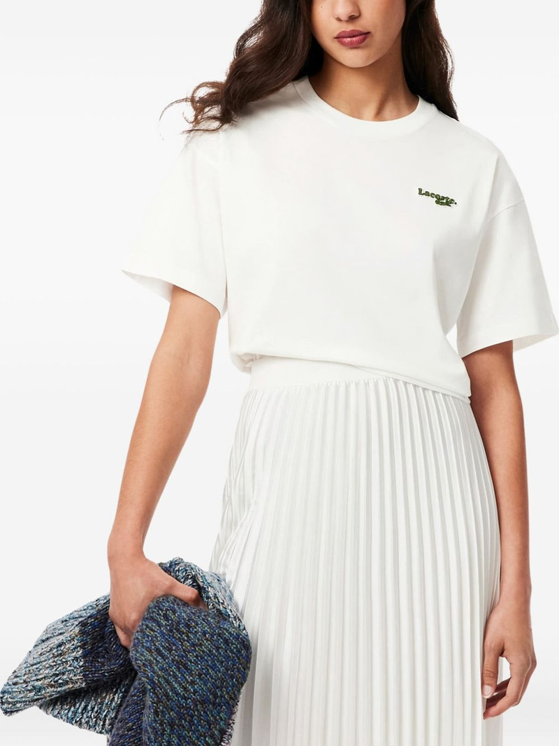 LACOSTE logo-patch T-shirt outlook