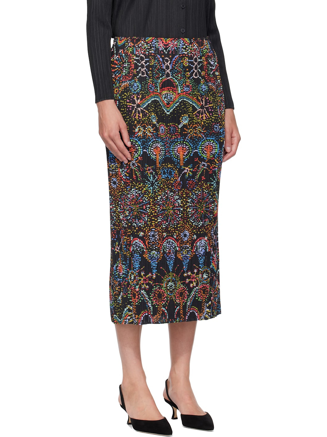 Black Light Festival Midi Skirt - 2