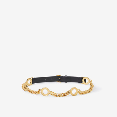 Burberry Leather and Gold-plated Chain Belt outlook