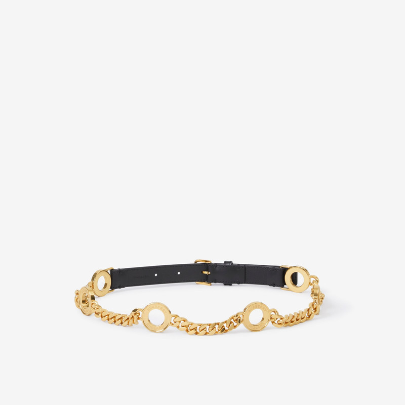 Burberry Leather and Gold-plated Chain Belt outlook