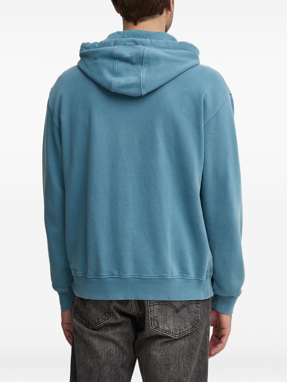 embroidered logo hoodie - 3
