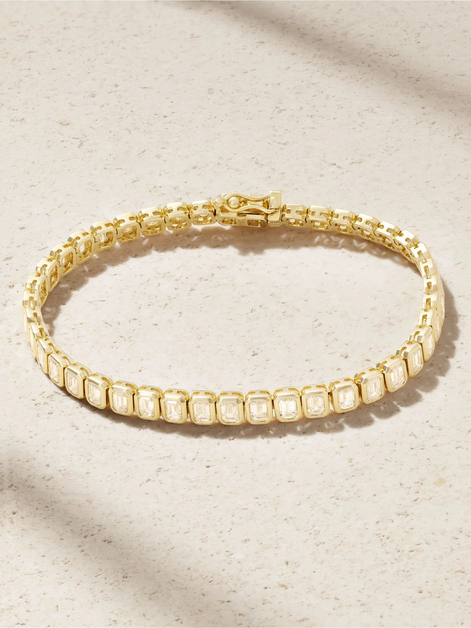 18-karat gold diamond tennis bracelet Gold - 1