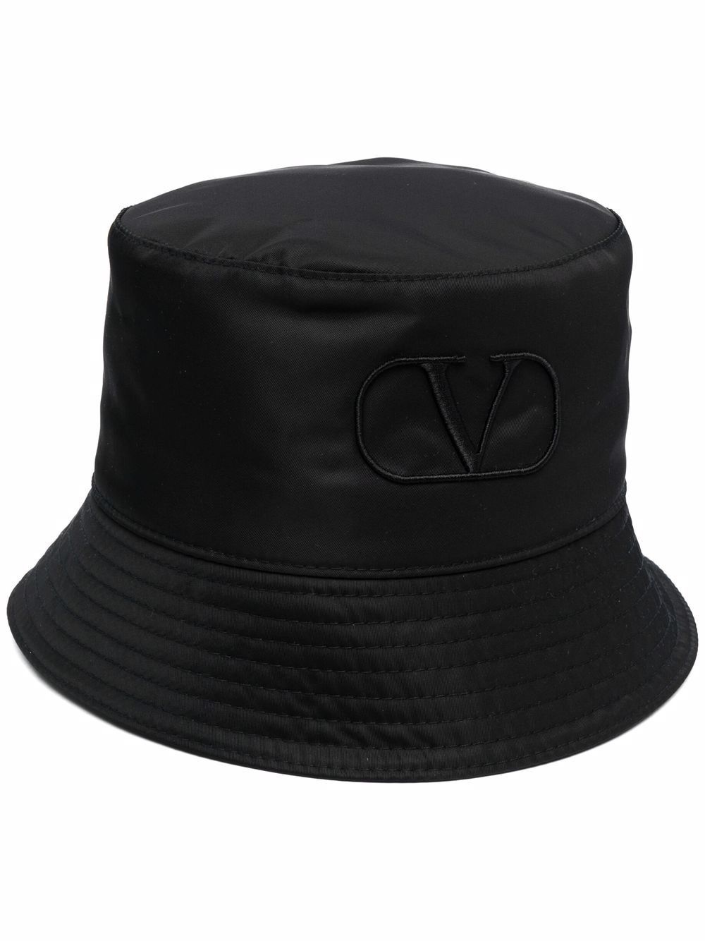 VLogo embroidered bucket hat - 1