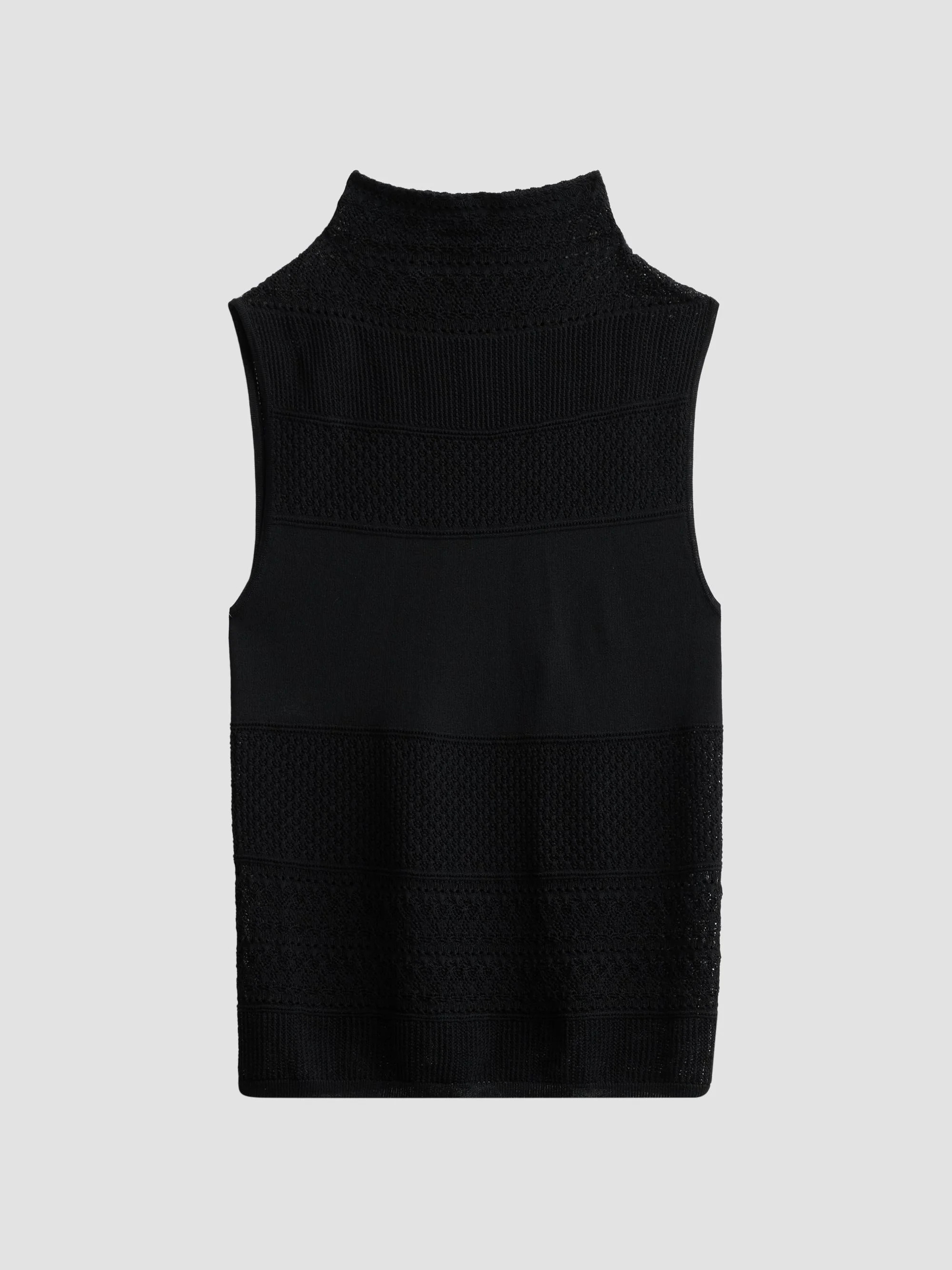 Women's Mira Knit Tank - Black - 1