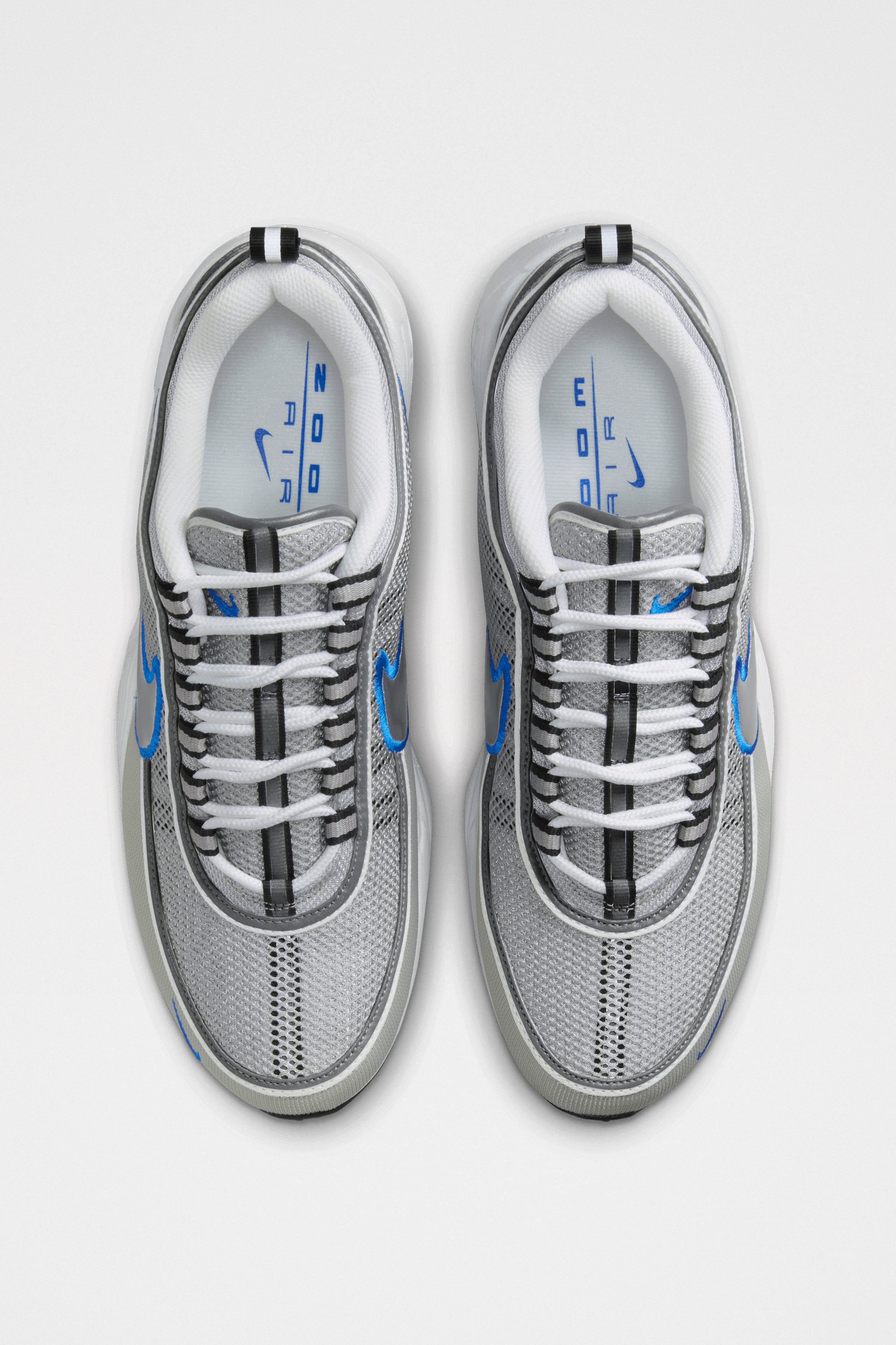 NIKE AIR ZOOM SPIRIDON SP METALLIC SILVER / SIGNAL BLUE - 6
