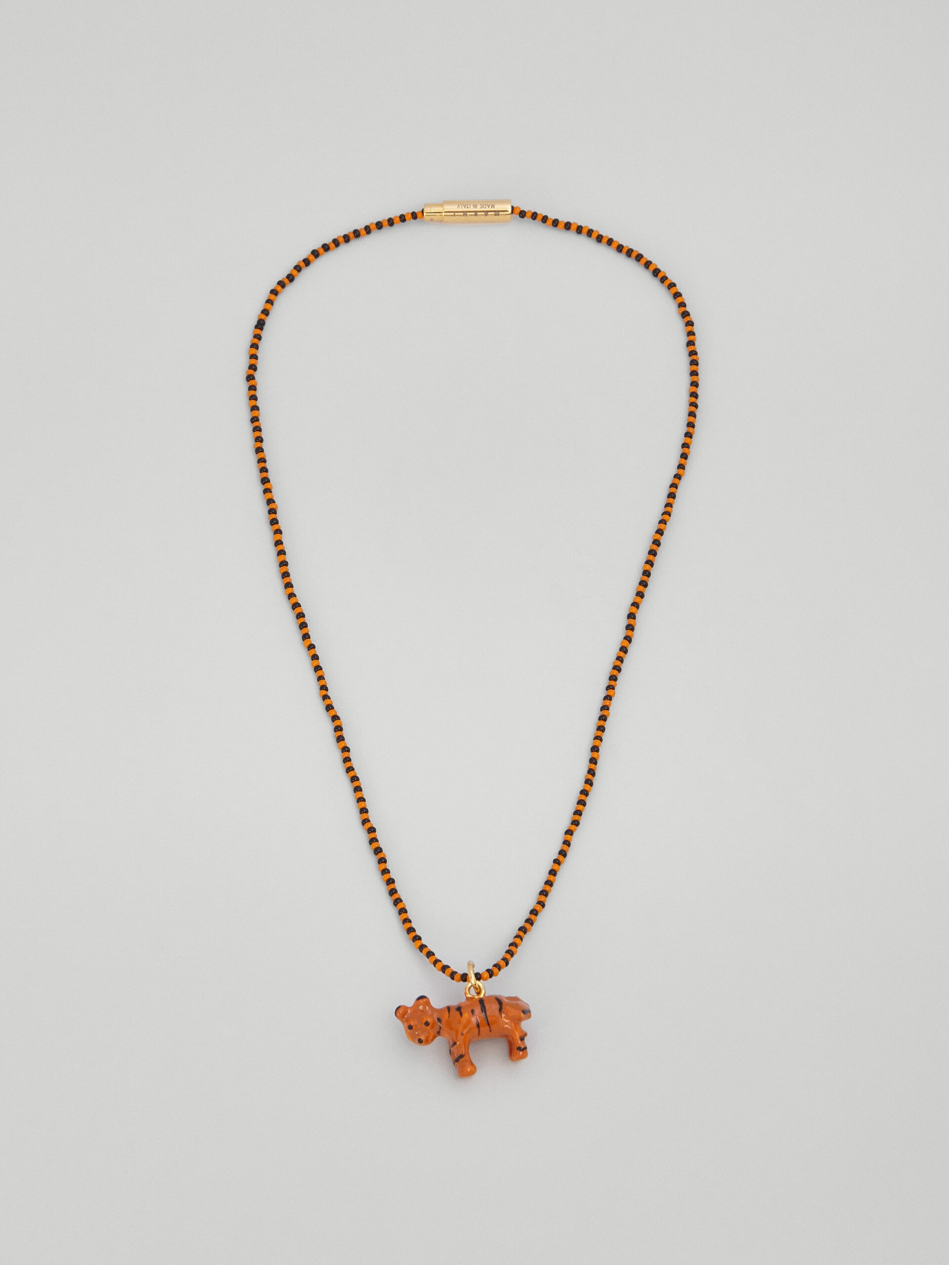 NAIF TIGER NECKLACE IN GLASS AND RESIN - 1