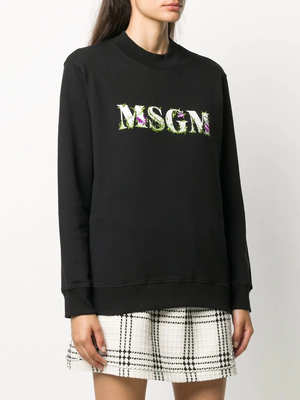 floral logo sweatshirt - 3