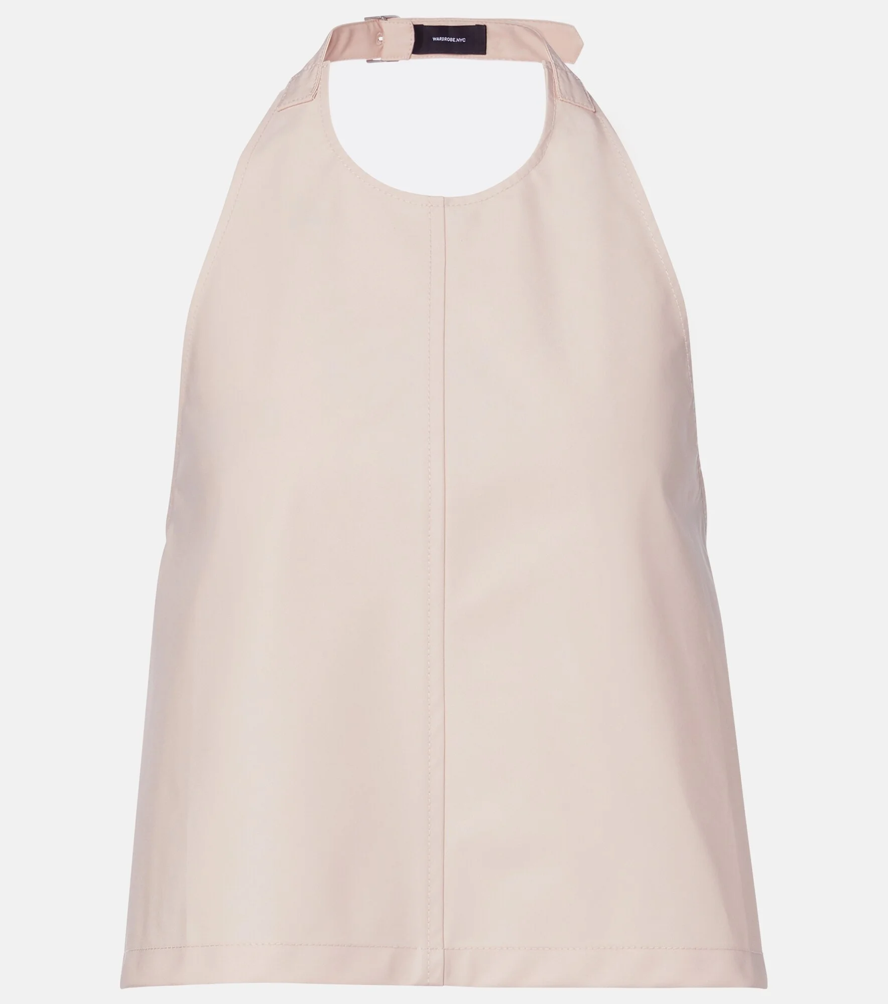 Halterneck cotton-blend top - 1