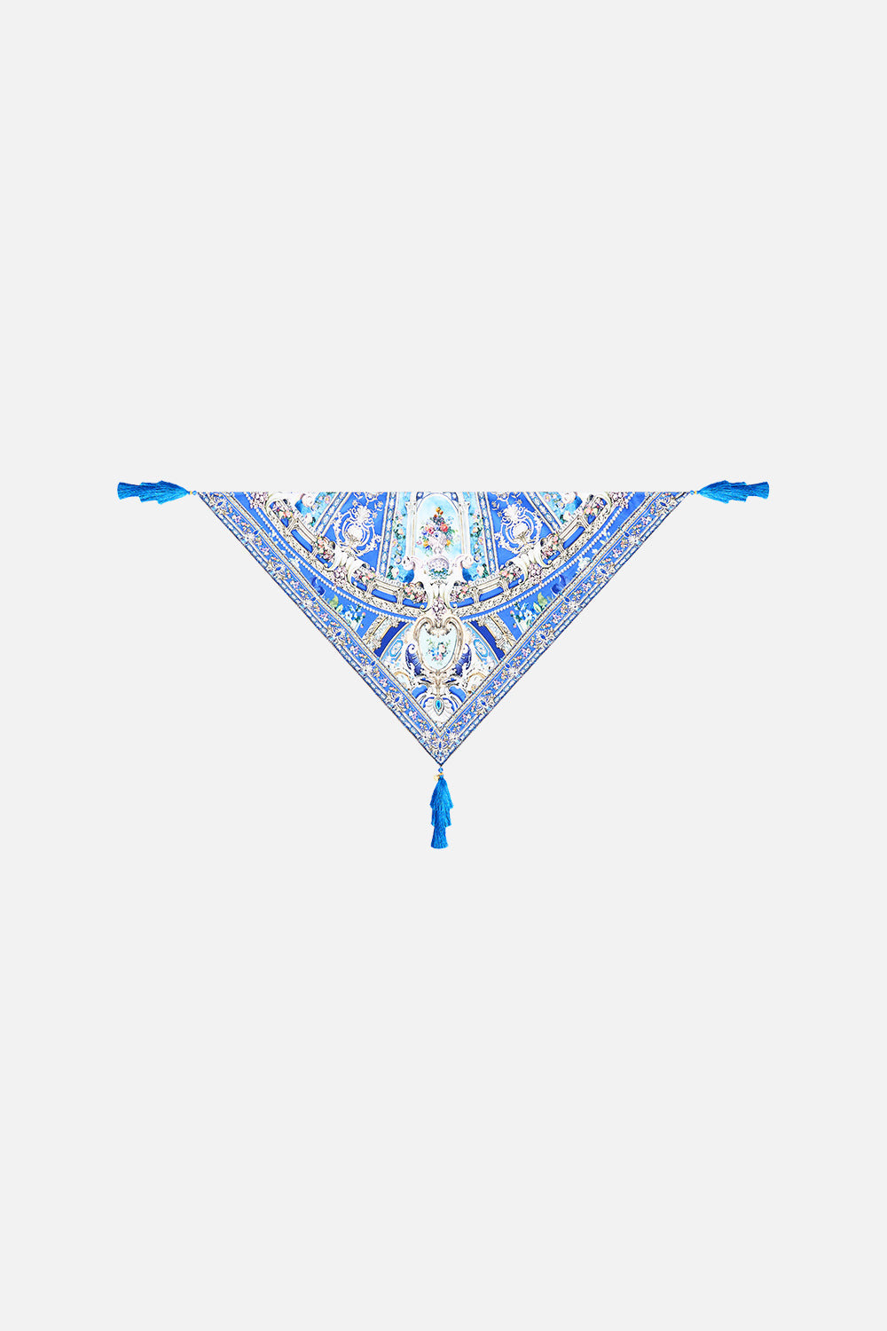 TRIANGLE SCARF WITH TASSELS - 2