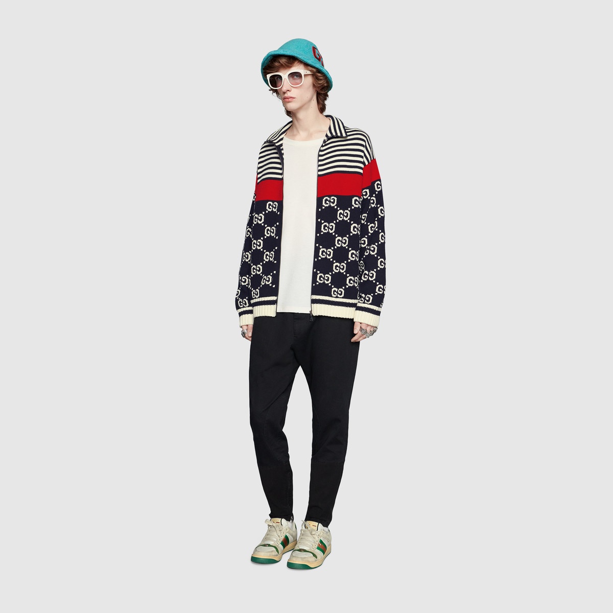 Cotton GG striped jacket  - 2