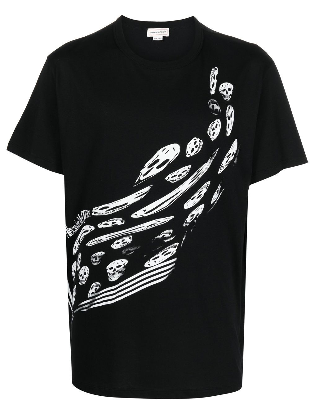 skeleton-print short-sleeved T-shirt - 1