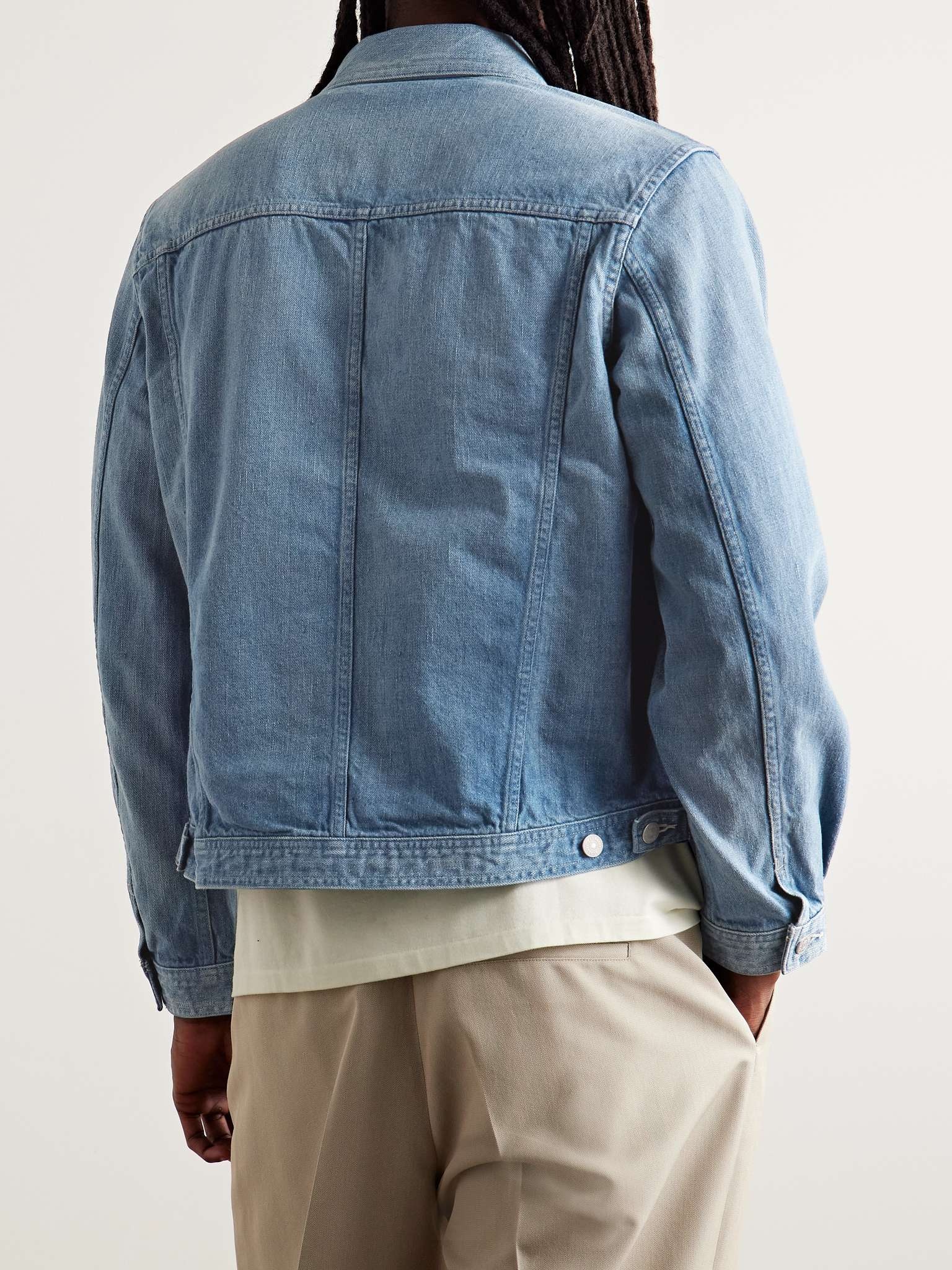 Pleated Selvedge Denim Jacket - 3