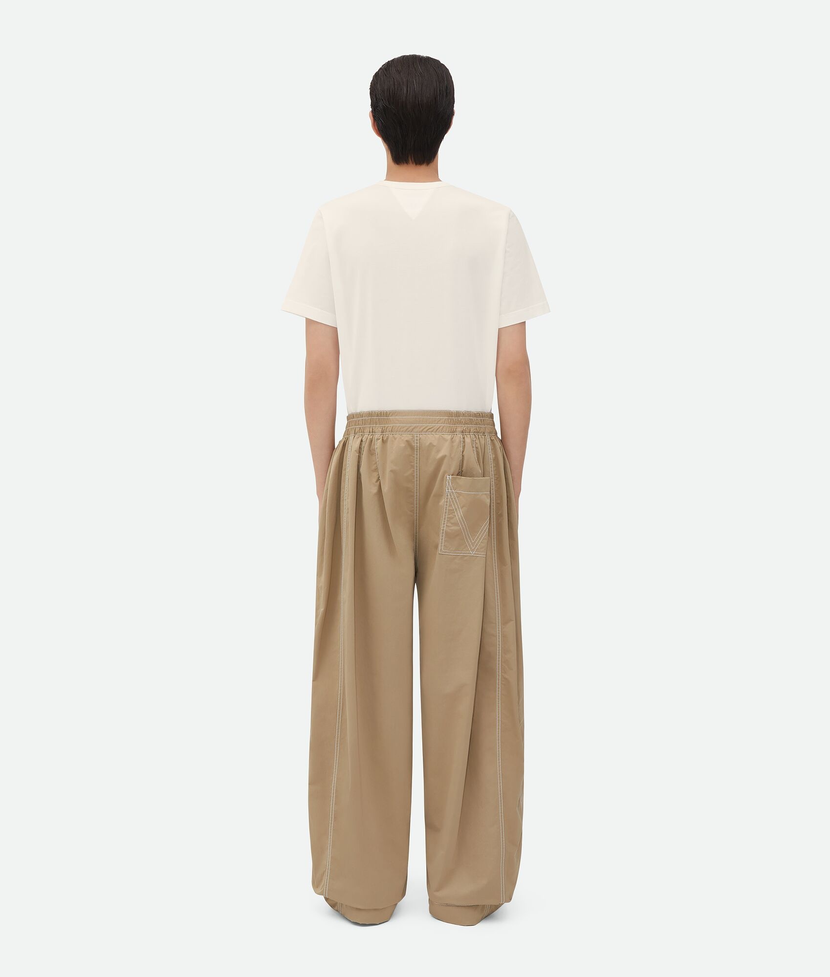 Elasticated Tech Nylon Trousers - 3