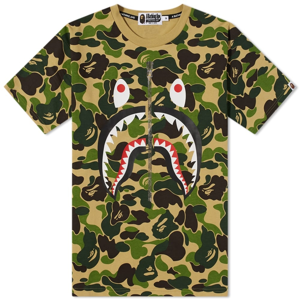 A Bathing Ape Big ABC Camo Shark Tee - 1