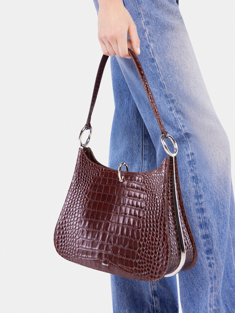rabanne LARGE RING LEATHER BAG outlook