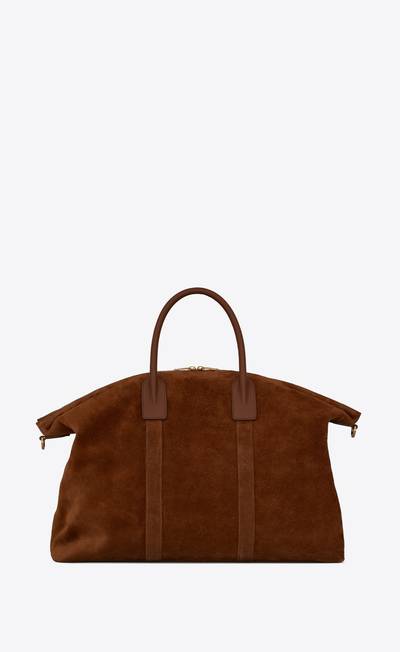 SAINT LAURENT giant bowling bag in suede outlook