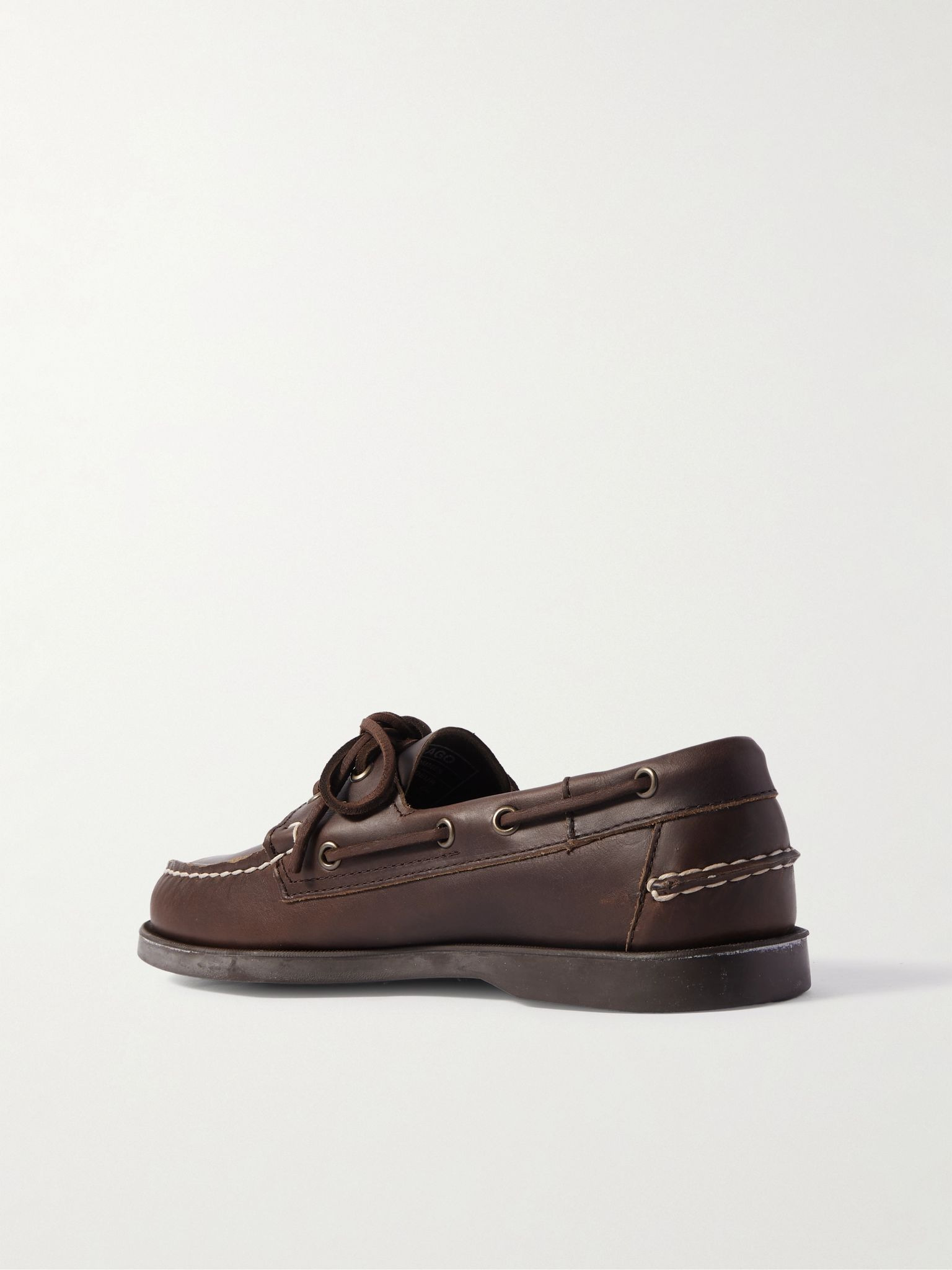 Portland Leather Boat Shoes Brown - 4