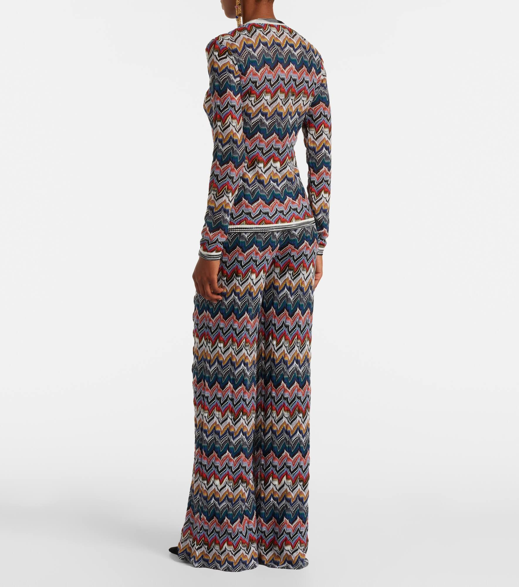 Zig Zag lamé cardigan - 3