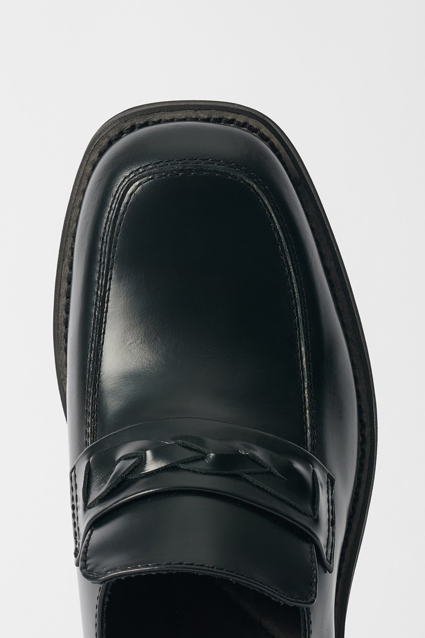 Nakano Shoe Glazed Black Leather - 2