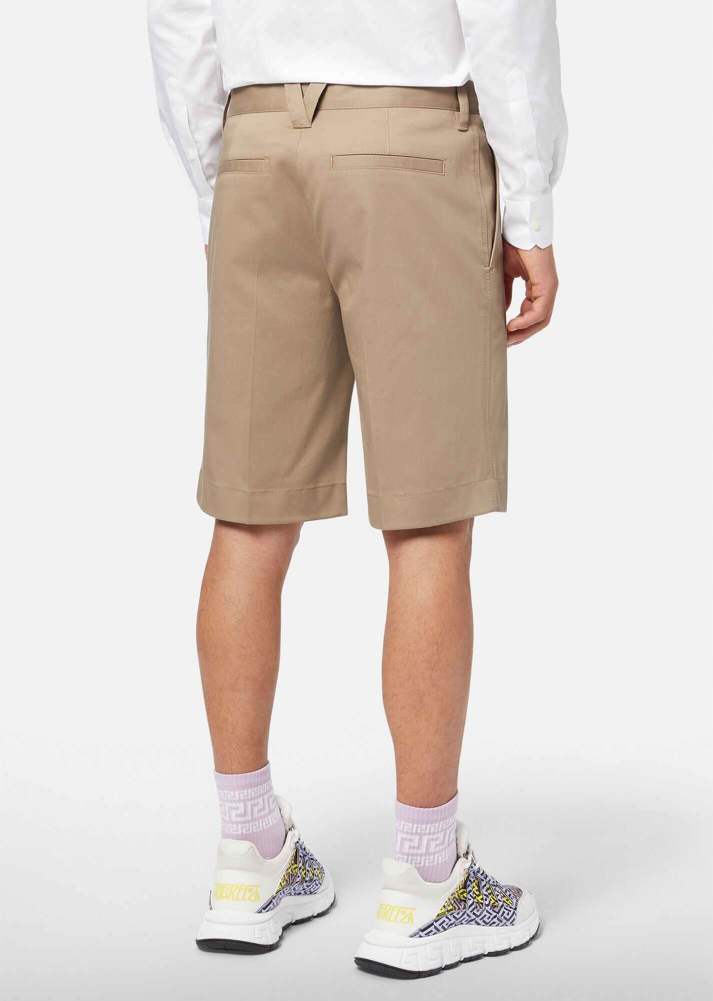 La Greca Gabardine Shorts - 3